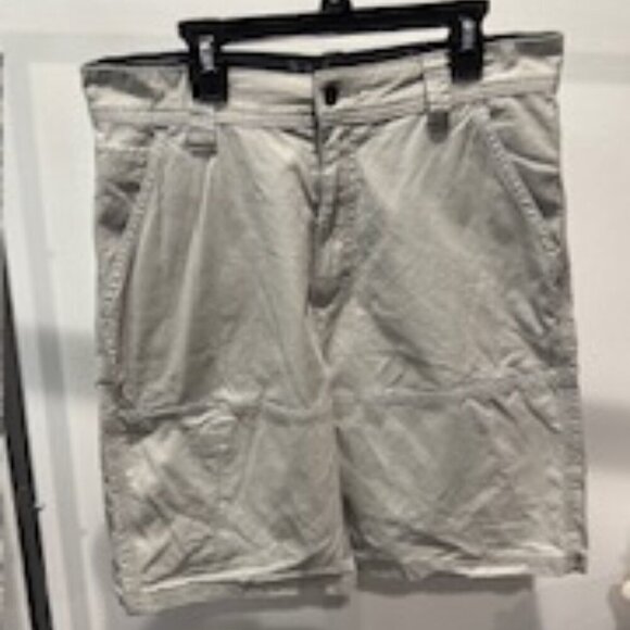 Wrangler Twill Shorts Multiple Pockets Zip Fly Closure Stretch Light Gray M 30 - Picture 3 of 9